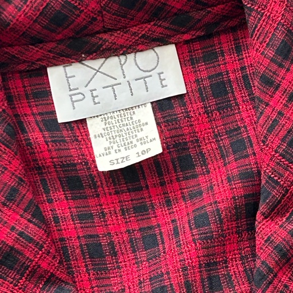 Vintage Expo Petite long dress size 10 
Made in USA
Faux vest - Picture 5 of 13